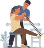 診療案内_挿絵イラスト（リハビリテーション）